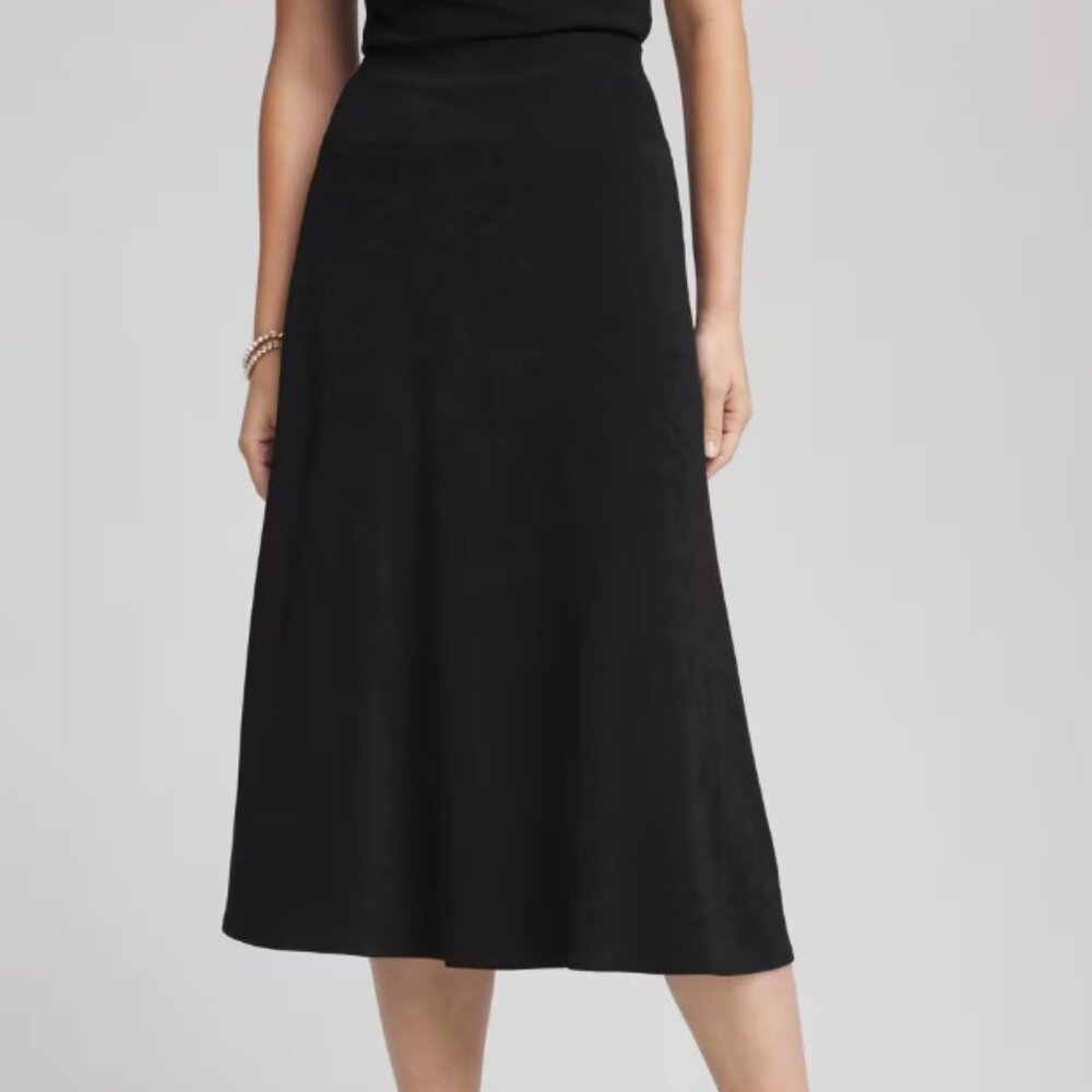 Travelers Slimming Midi Skirt Wrinkle‑Free, Size 3 in Chico’s (16 regular / XL)